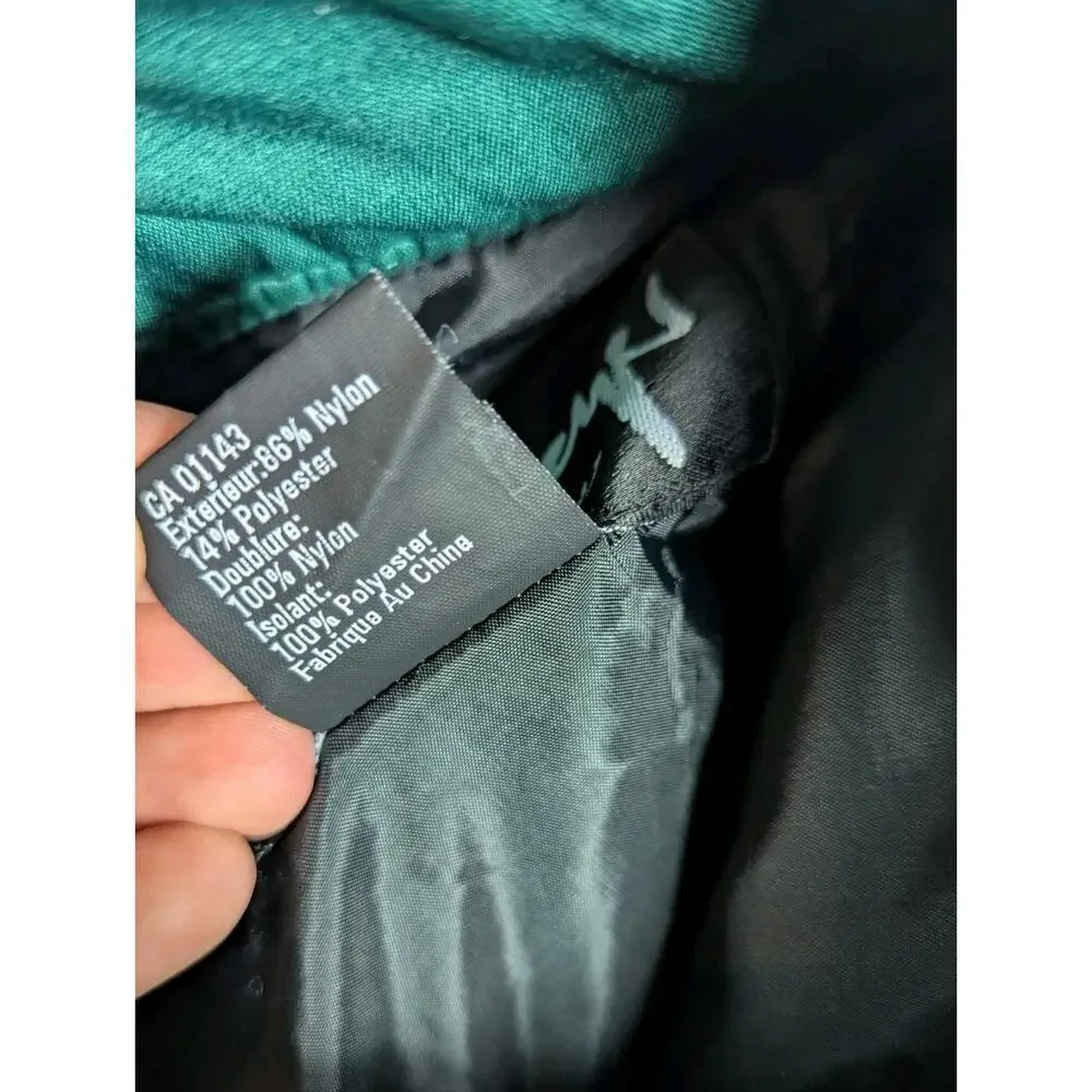 Obermeyer Stiletto T Thermolite Insulated Ski Pants Retro Green Size 10 Tall - Picture 10 of 14
